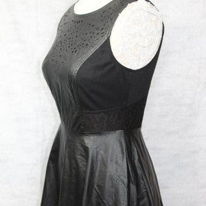 Faux Leather Dress